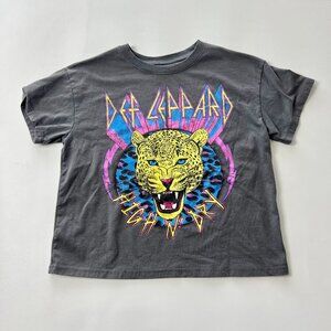 Girls Def Leppard L 10/12 Graphic Band T Shirt